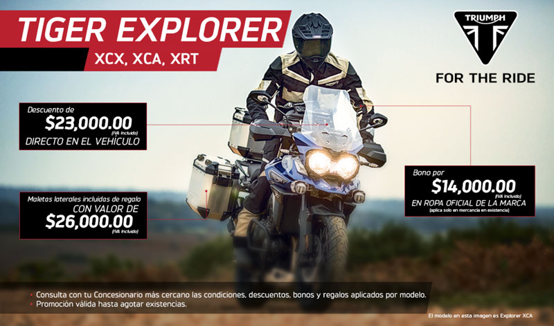 Triumph México, con promociones fuera de serie
