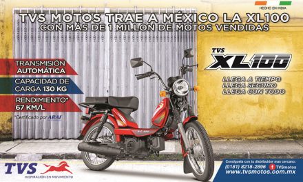 De todo un poco, con la TVS XL100