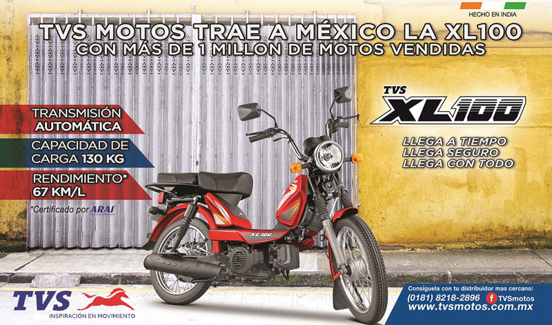 De todo un poco, con la TVS XL100