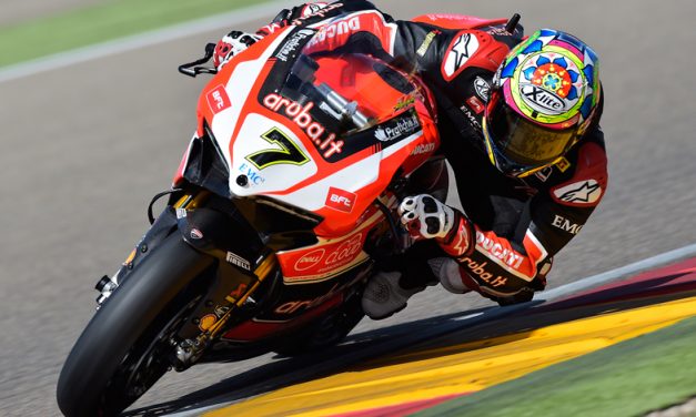 El circuito de Lausitzring en Alemania fue el escenario en el que Chaz Davies subió al podio a Ducati con un soberbio doblete, Rea y Melandri completaron el podio