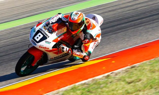 Una caída impide a ‘Gabo’ hacer una buena carrera en Aragón