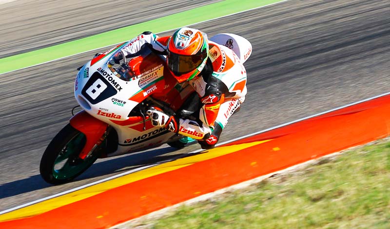 Una caída impide a ‘Gabo’ hacer una buena carrera en Aragón