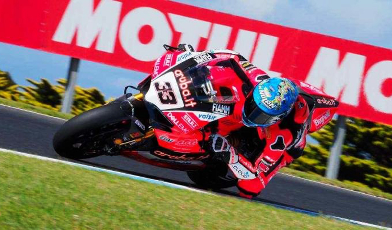 Marco Melandri, el más rápido en los  test del Campeonato Mundial de Superbike
