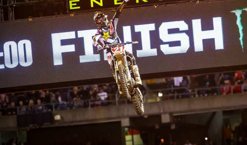 Anderson sorprende con su triunfo en el AMA Supercross en Oakland