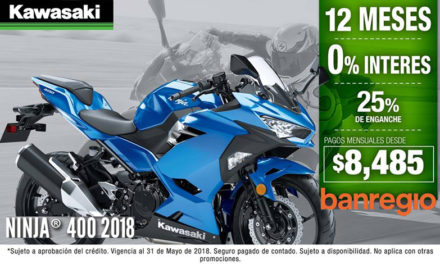 La nueva Ninja 400 también está disponible a meses SIN INTERESES