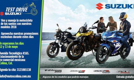Amigos de Colima, prepárense que el Test Drive Suzuki llega a su ciudad