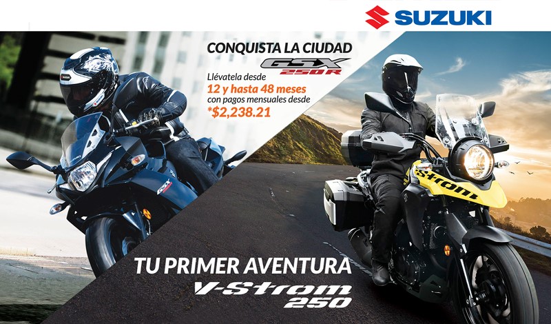 Estrena la motocicleta de tus sueños con Suzuki y Banregio