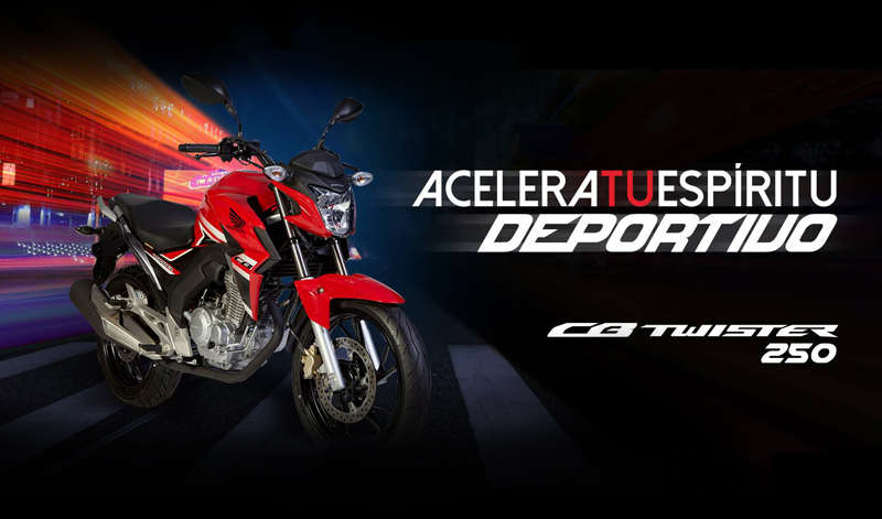 Acelera tu espíritu deportivo y enamórate de la nueva CB250 Twister de Honda