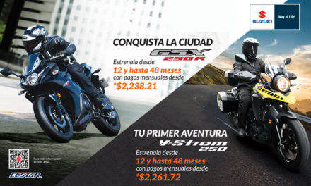 ¡Nunca había sido tan fácil estrenar una motocicleta Suzuki!
