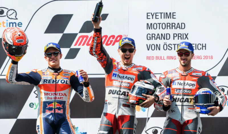 Cardíaco duelo entre Lorenzo y Márquez en Austria