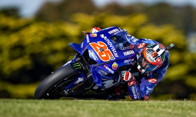 Maverick Viñales a lo más alto del podio en el GP de Australia