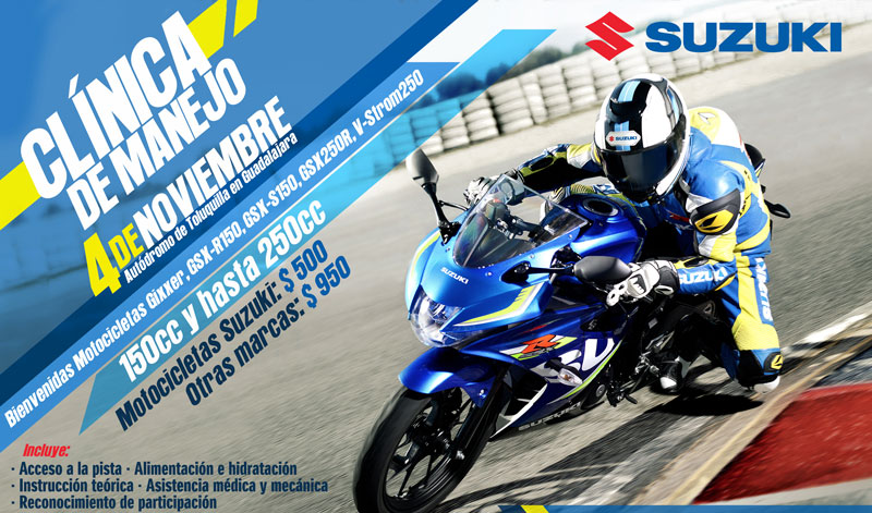 Noviembre de Clínica de Manejo con SUZUKI
