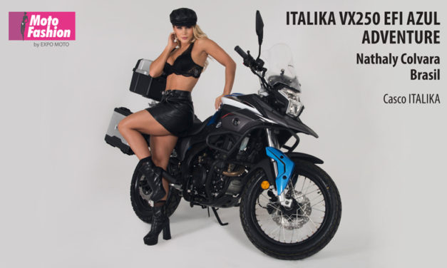 Nathaly demuestra que la belleza combina con una buena moto