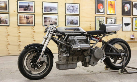 ¡Un motor V6 de auto para una motocicleta!, algo insólito