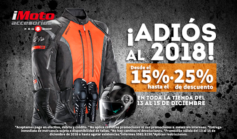 ¡En iMoto Satélite despiden el 2018 con grandes descuentos!