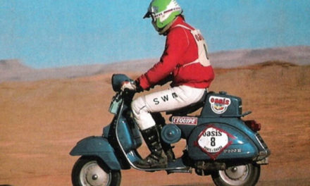 El Dakar en una Vespa