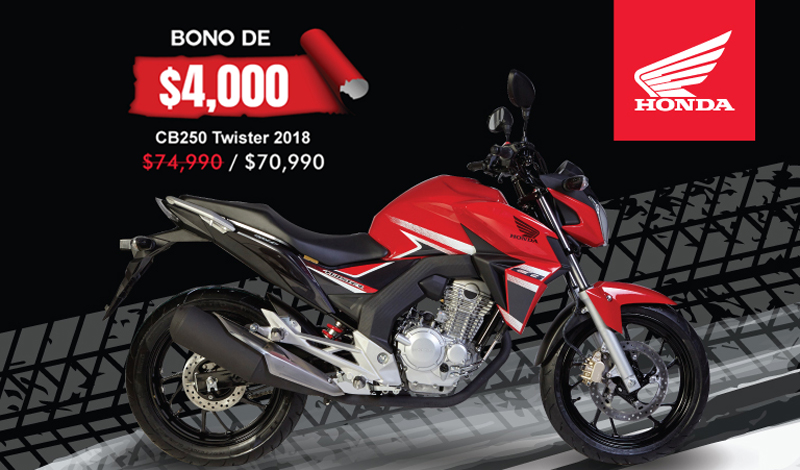 Sé parte de la leyenda con la nueva CB 250 Twister