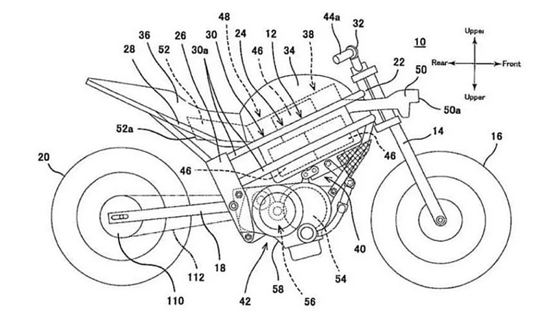 Kawasaki patenta su primera moto eléctrica, ¡una Ninja H2!