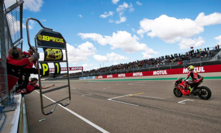 Álvaro Bautista logra su mayor victoria en Aragón