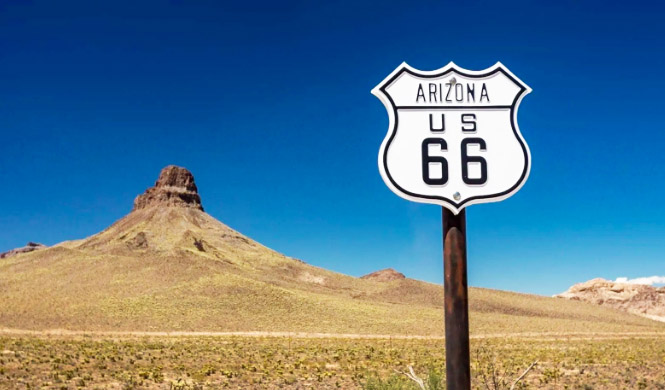 Ruta 66, paso por Arizona