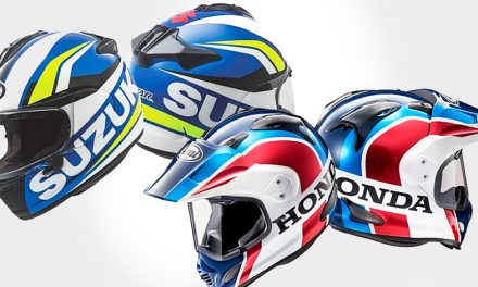Honda y Suzuki plasmados en cascos Arai