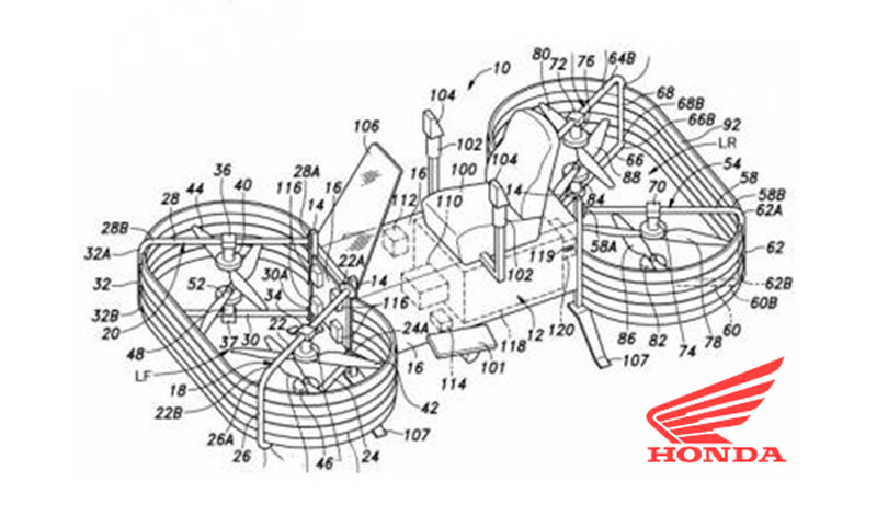 Honda hace una apuesta por el futuro ¡con una moto voladora!
