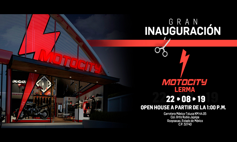 ¡Sé parte de la inauguración de MOTOCITY Lerma!