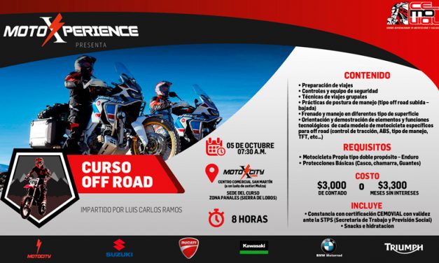 ¡Atención riders con motocicletas de enduro y doble propósito!