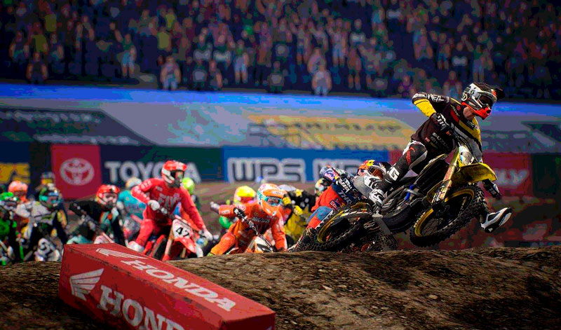 Vive la adrenalina a la par de los pilotos del AMA Supercross con este sensacional videojuego