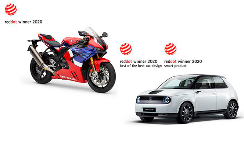 Honda e y CBR1000RR-R FIREBLADE obtienen premios de diseño en el Red Dot Award