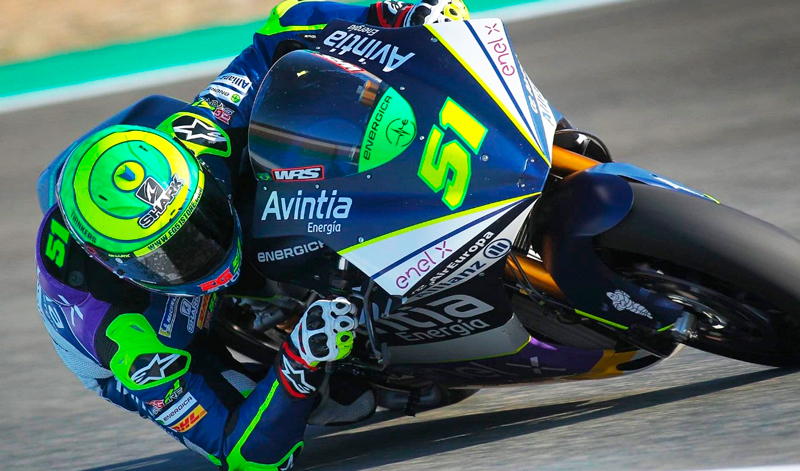 Eric Granado vencedor de la primera carrera de motos eléctricas en Jerez