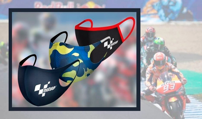 Cubrebocas con estilo MotoGP