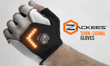 Direccionales LED en guantes
