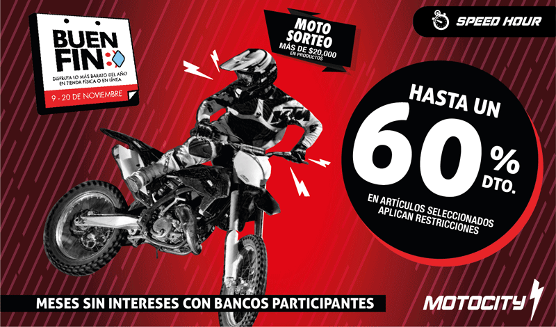 ¡Ya llegó, ya está aquí, el Buen Fin ya está en Motocity!