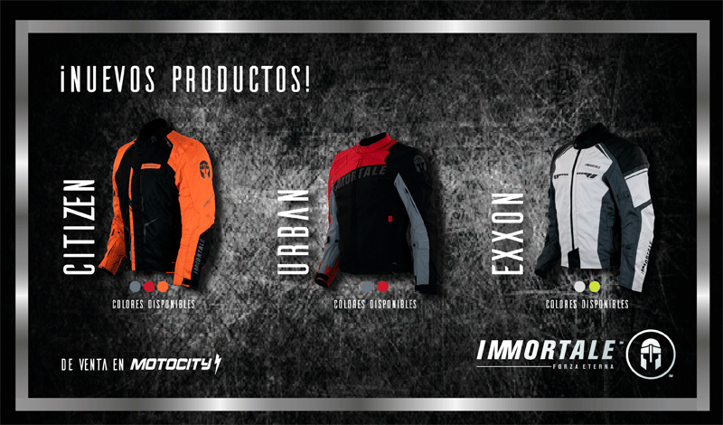 ¡Llegaron los nuevos modelos de chamarras Immortale!