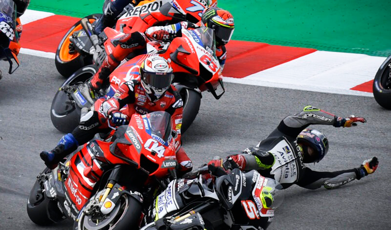 Las caídas de MotoGP 2021