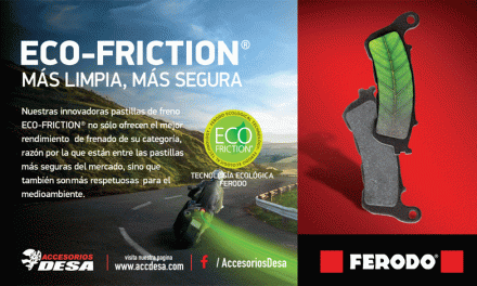 El mejor rendimiento de frenado en motos de mediana y baja cilindrada con ECO-Friction