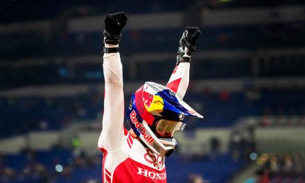 Ken Roczen, ganador de la última carrera en Indianápolis