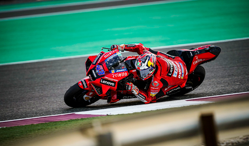 Finalizan los test oficiales de MotoGP en Qatar para los pilotos del Ducati Lenovo Team
