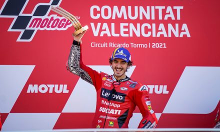 Bagnaia gana el GP de la Comunitat Valencia delante de Martín y Miller