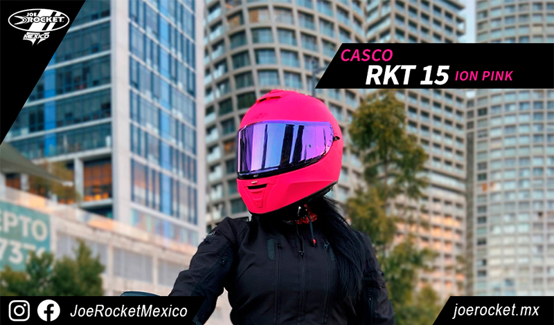 El amor a primera vista si existe con el casco RKT 15 ION Pink de Joe Rocket