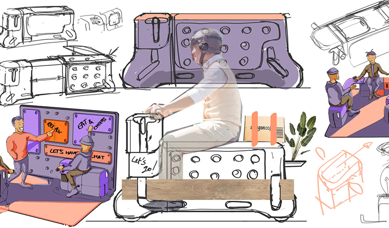 Gana una mayor movilidad con esta increíble idea que Ford tiene para ti, un banco que se convierte en scooter