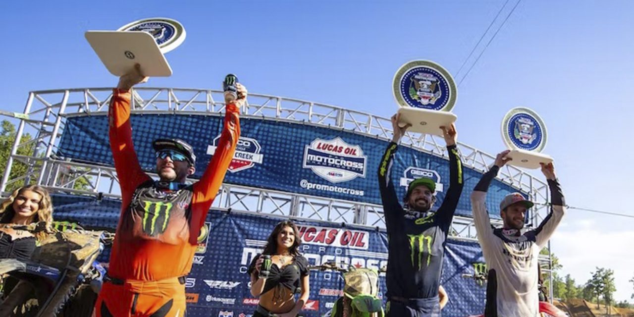 Jason Anderson, el ganador de AMA Motocross en Budds Creek Mechanicsville