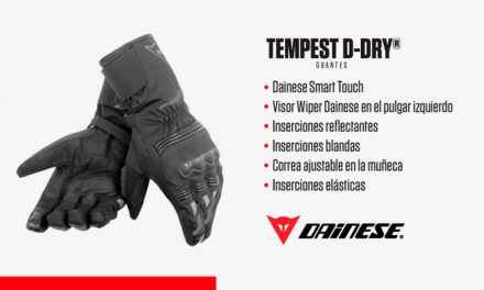 Seguridad y confort con los guantes Long Tempest D-Dry de Dainese