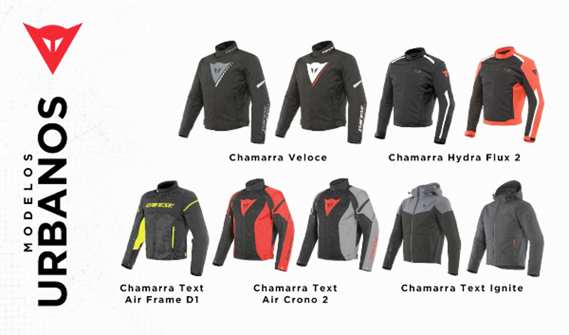 La generación de chamarras urbanas DAINESE se encuentran ya disponibles en México