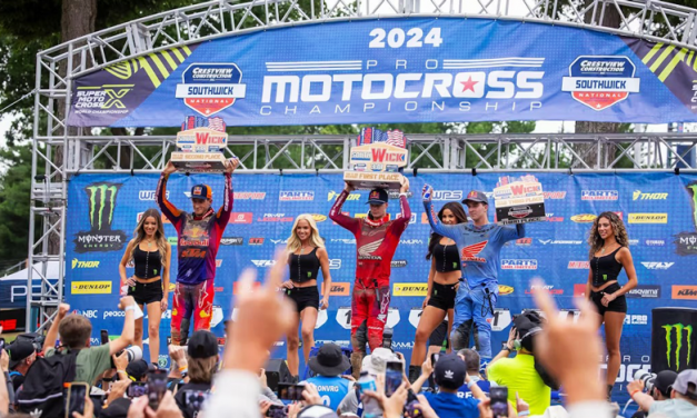 La constancia le da a Jett Lawrence su cuarta victoria de la temporada en el Campeonato de Motocross Profesional en Southwick