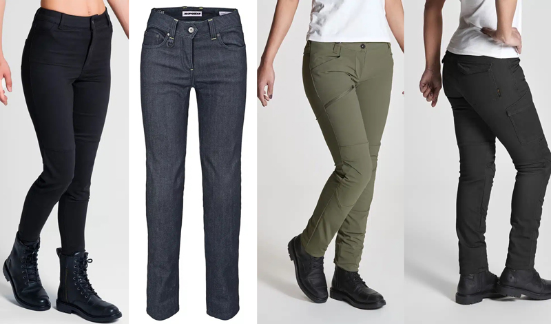 Colección de pantalones para mujer SPIDI 2025: Moda y seguridad sobre ruedas
