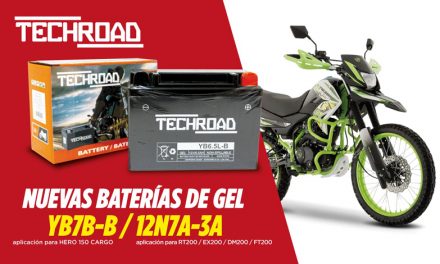 Nuevas baterías Techroad: Máxima tecnología en durabilidad y seguridad