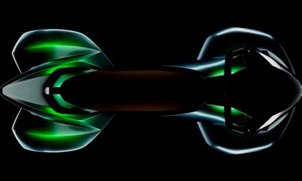 Kawasaki y su gran invento: El Concept01, que recuerda a la Ninja H2, pero con cuatro ruedas