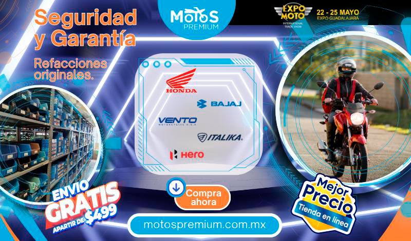 MOTOS PREMIUM, un amplio catálogo de refacciones y accesorios a tu alcance